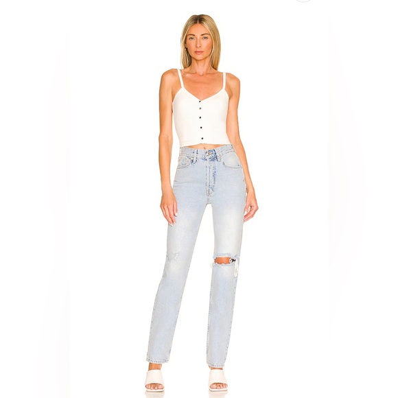 🤍REVOLVE X ALL THE WAYS Aria Snap Button Top in White, S - Picture 4 of 5